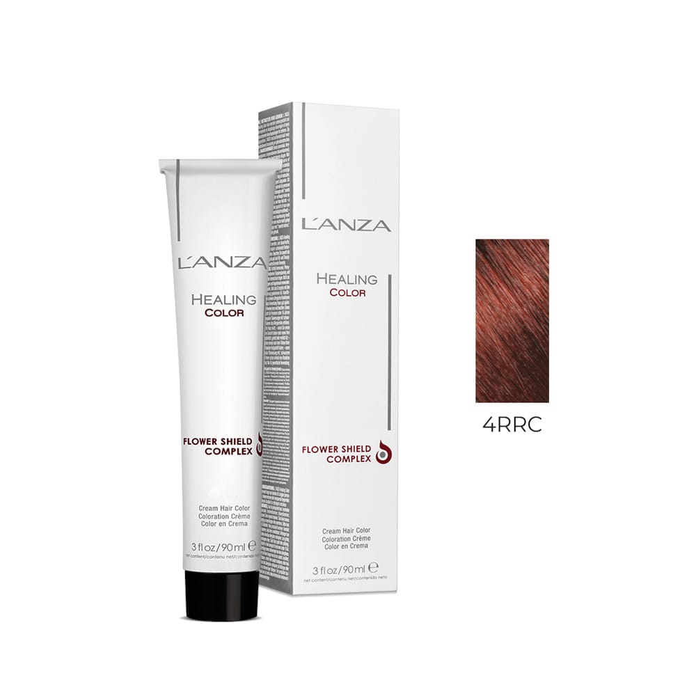Крем-фарба для волосся LʼANZA Healing Hair Color Cream (Колір: 4RRC Темний ультрачервоно-мідний коричневий) - 1